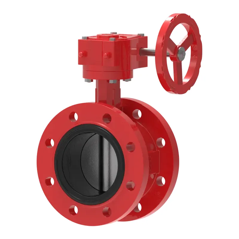 Fire Gear Flange Butterfly Valve