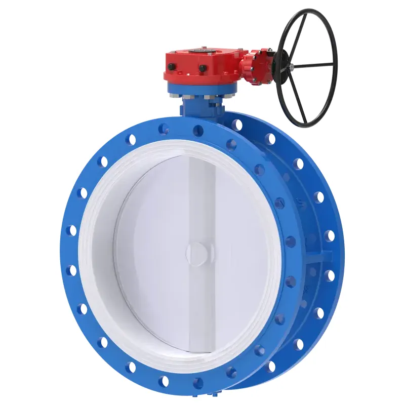 Flange PTFE Lined Butterfly Valve