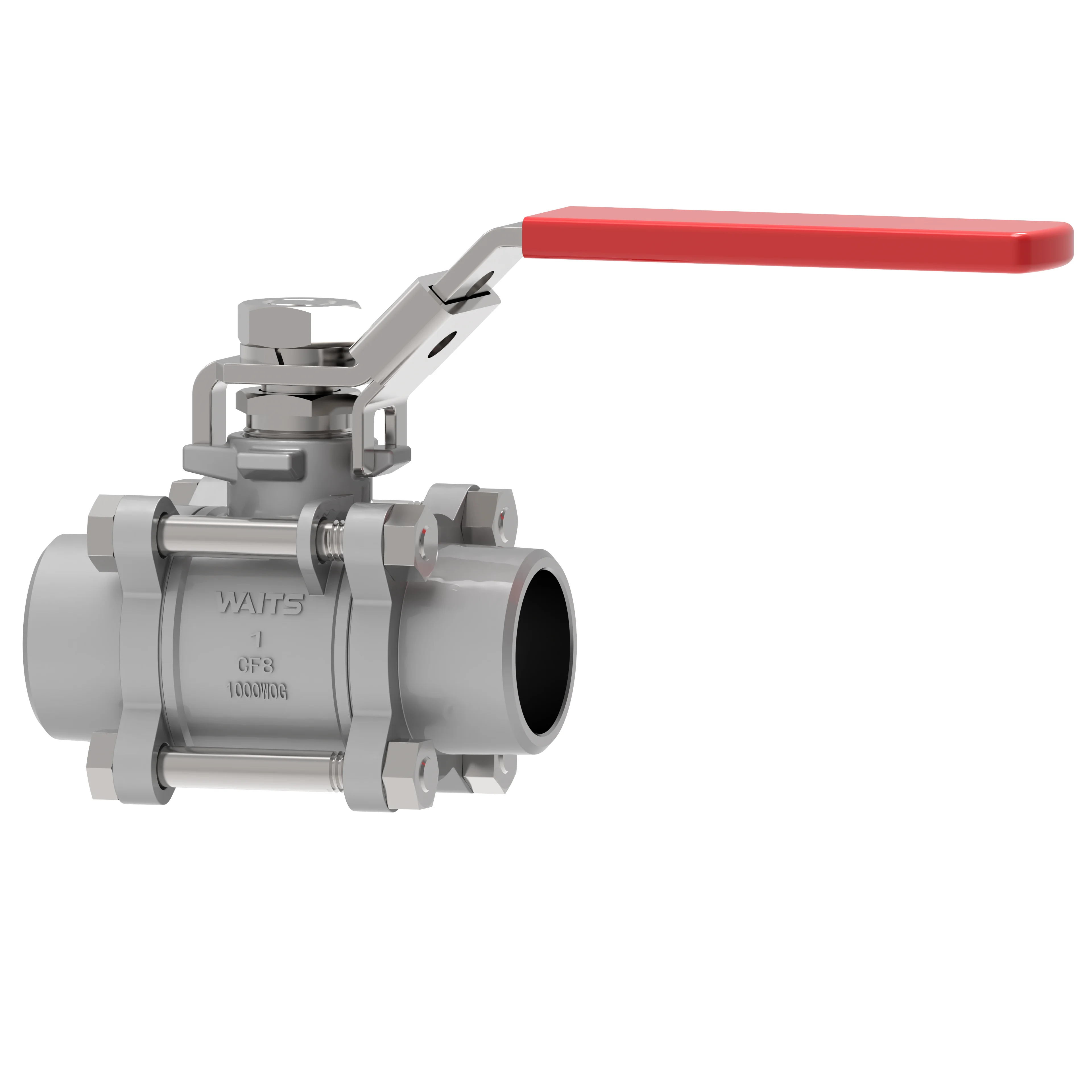 3 Pcs Welded Ball Valve